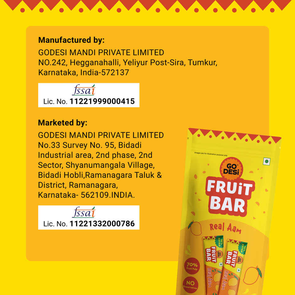 GO DESi Real Aam Fruti Twist Fruit Bar | Chewy & Fun