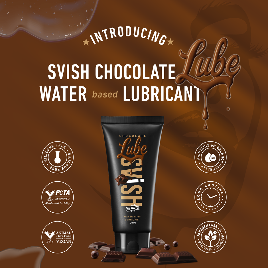 Svish On The Go Water Based Edible Chocolate Lubricant