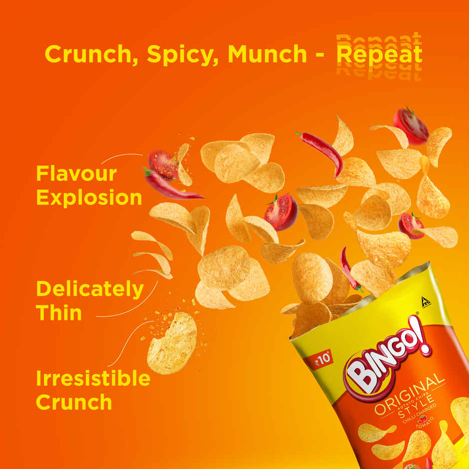 Bingo! Original Style Chilli Charged Tomato Chips