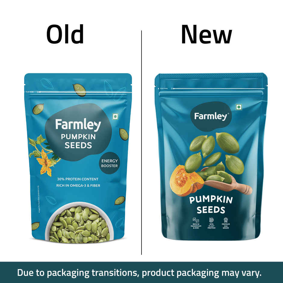 Farmley Premium Natural Chia Seeds Rich In Protein & Fiber (200g) & Farmley Premium Flax Seeds (200g) & Farmley Premium Pumpkin Seeds Aaa Grade (200g) & Farmley Premium Sunflower Seeds (200g) Combo