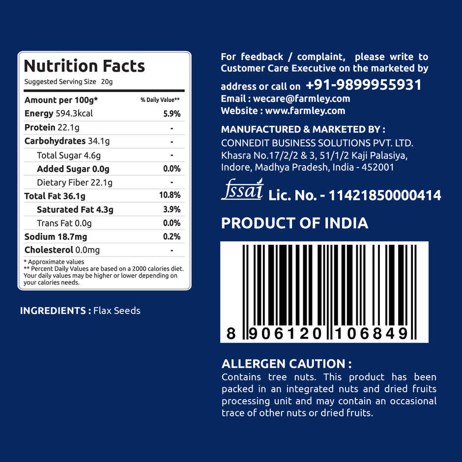 Farmley Premium Flax Seeds Combo 