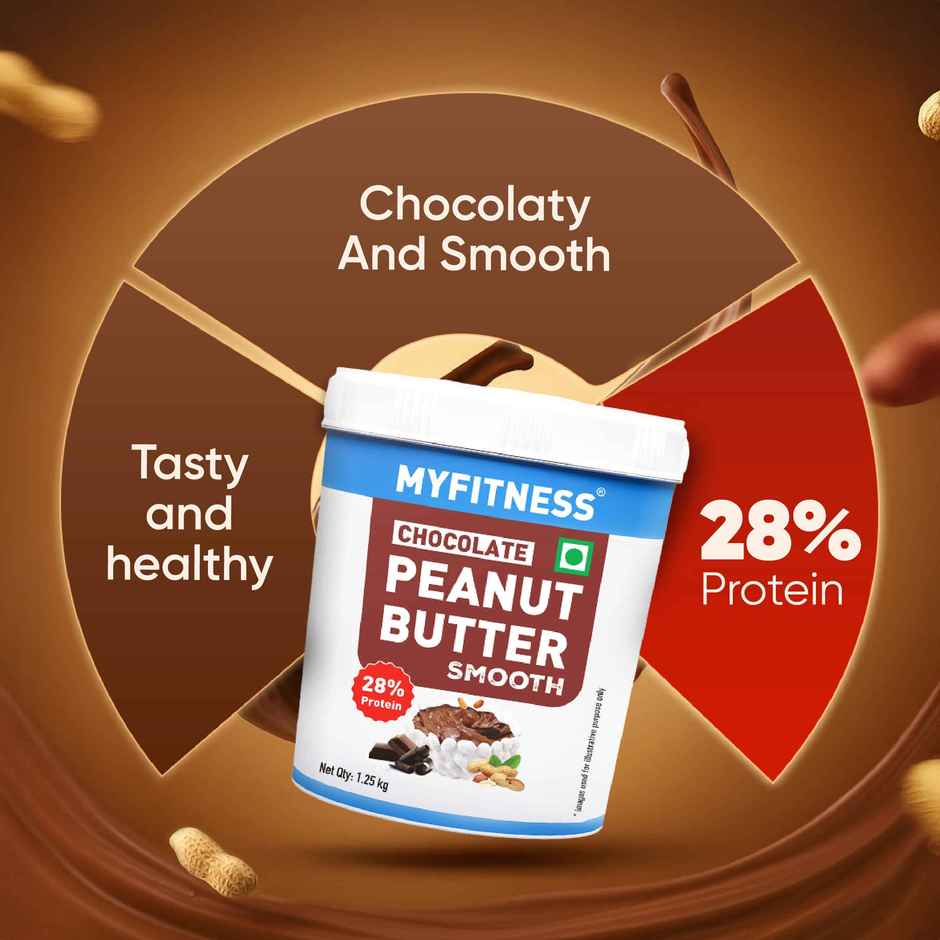 MyFitness 28g High Protein Chocolate Peanut Butter Spread - Smooth