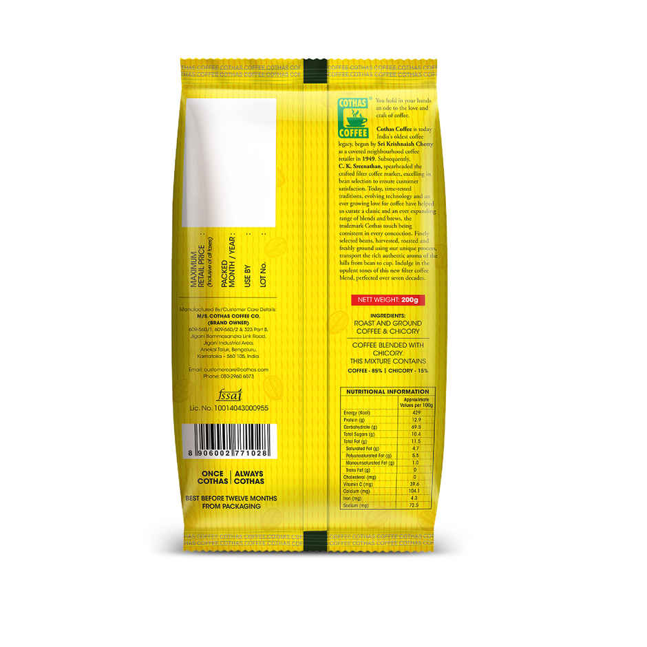 Cothas Speciality Blend Organic Filter Coffee