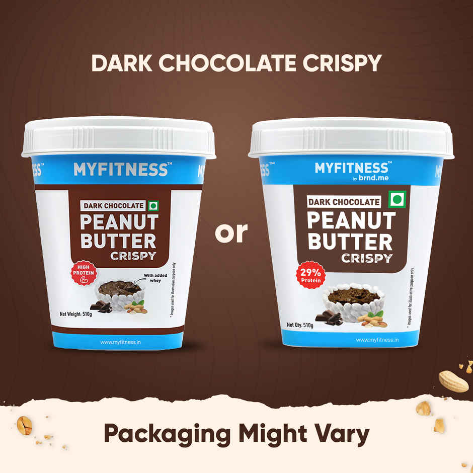 MyFitness High Protein Dark Chocolate Peanut Butter Crispy Spread