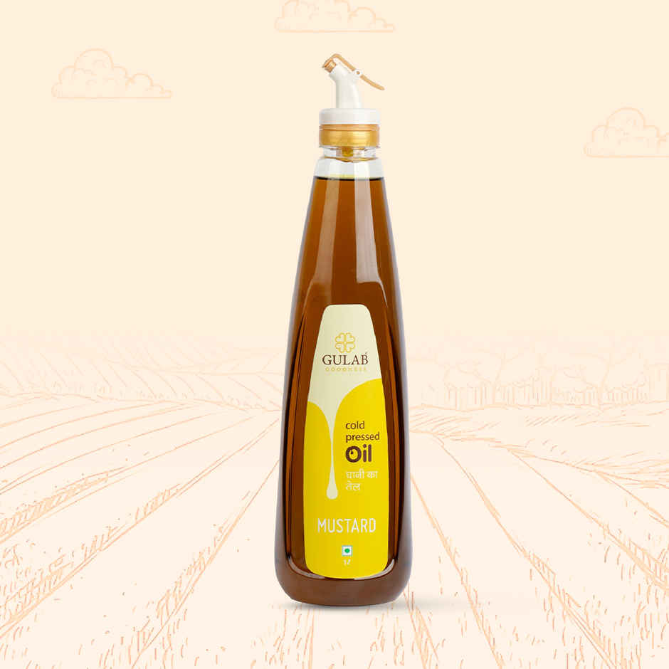Gulab Mustard (Sarson) Cold Pressed Oil | Bottle