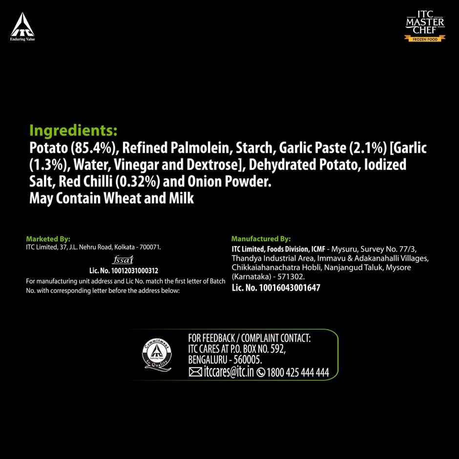 ITC Master Chef Chilli Garlic Potato Shots Nuggets - Super Saver | 125 pieces