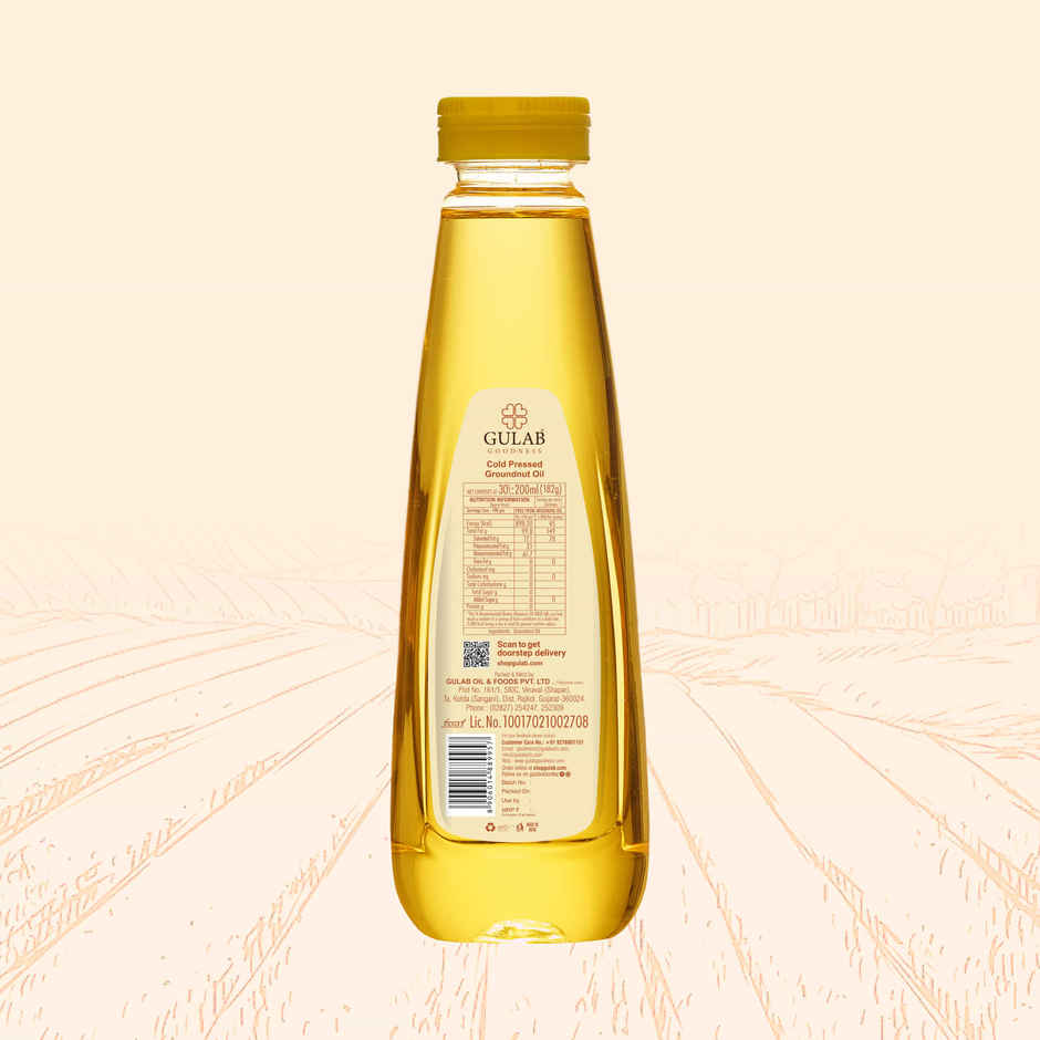 Gulab Cold Pressed Groundnut Oil | Bottle