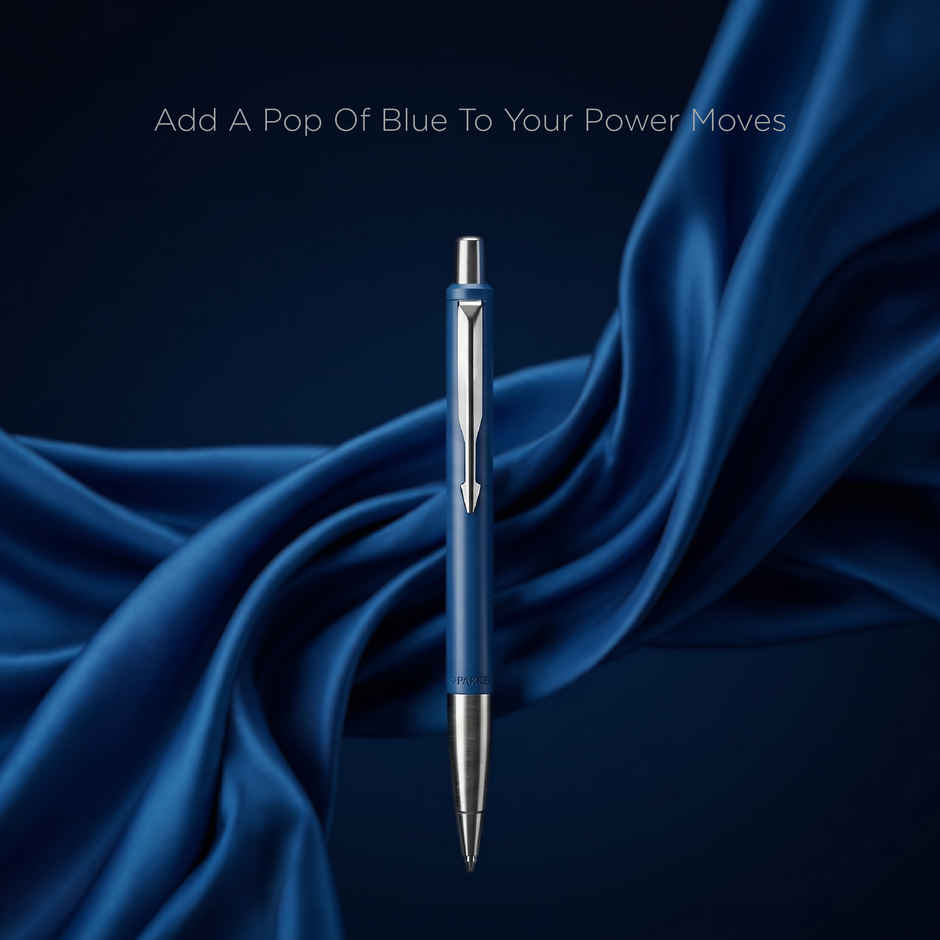 Parker Vector Std Blue BP CT with A6 Wiro Notebook Single Subject | Silver