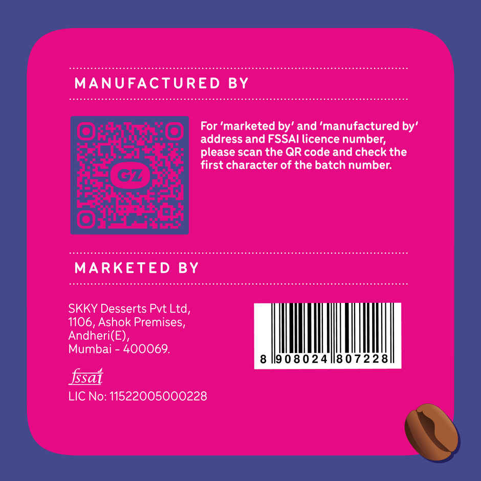 Go Zero Dark Arabica Coffee Guilt free Ice cream Cup