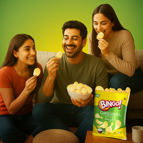 Bingo! Original Style Cream & Onion Flat Cut Potato Chips