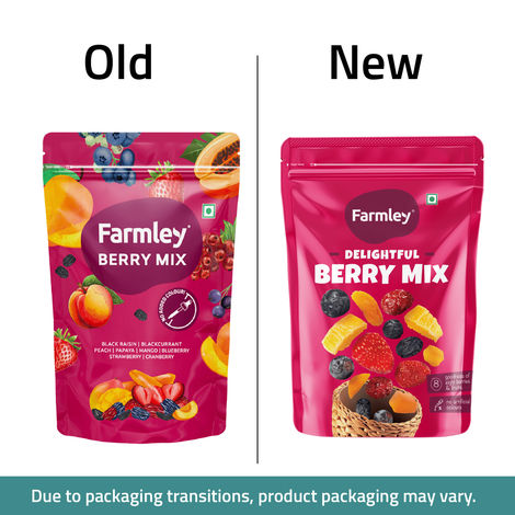 Farmley Mix Dried Berries- Cranberries, Blueberries, Strawberries, Black Raisins, Peach & More