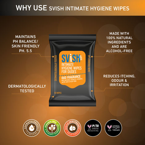 Svish Intimate Wipes For Dudes