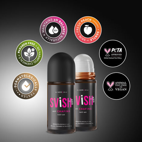 SVISH ON-THE-GO Anti Chafing Roll- On Deodorant For Her