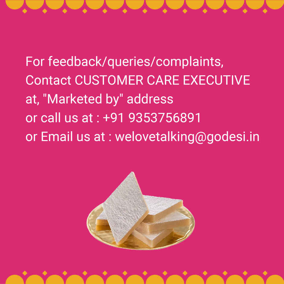 GO DESi Premium Kaju Katli | 61% Cahews | More Cashew, Less Sugar
