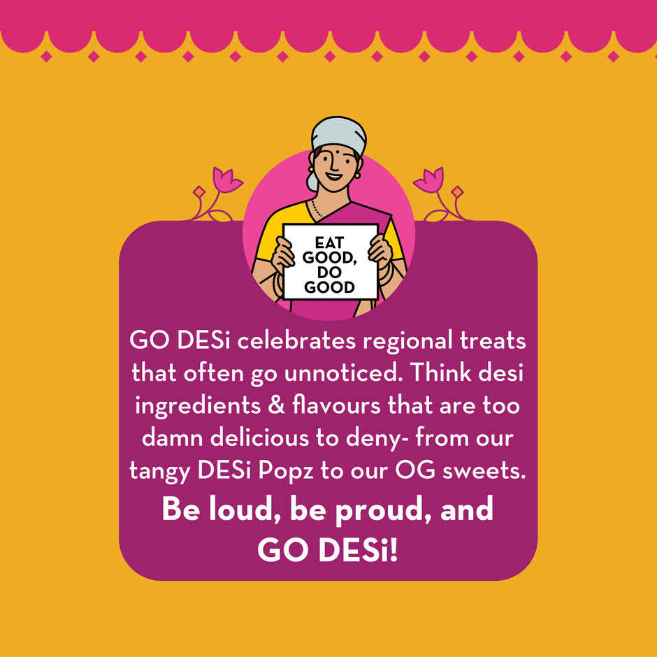 GO DESi Premium Kaju Katli | 61% Cahews | More Cashew, Less Sugar