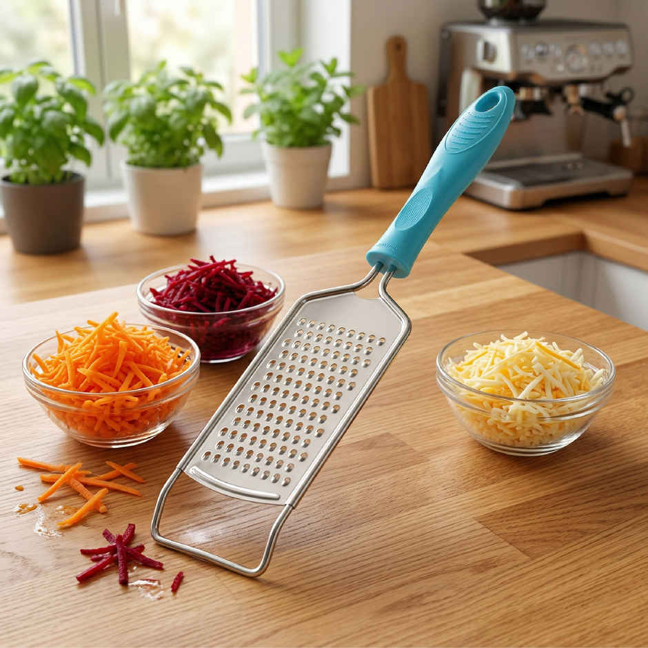 Crystal Stainless Steel Fine Grater, Multicolour