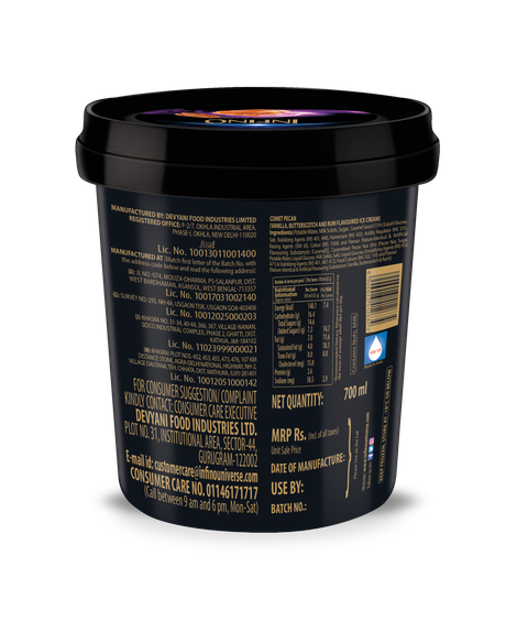 Infino Comet Pecan Ice Cream Tub