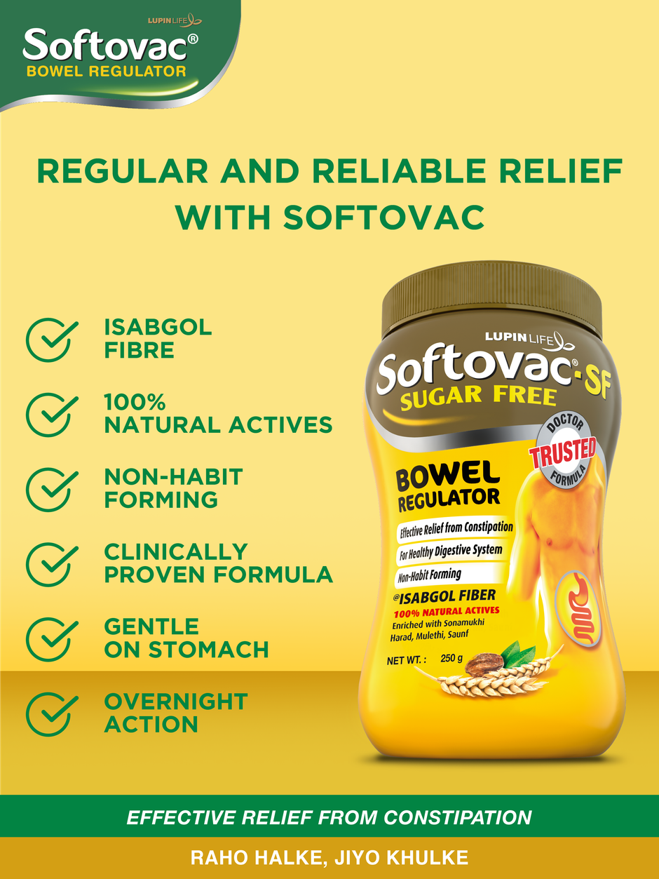 Softovac Isabgol Powder | Bowel Regulator