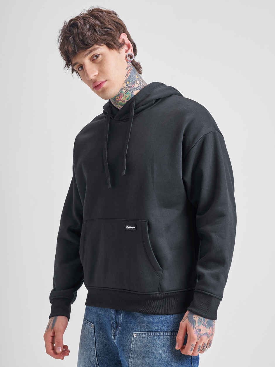 Highlander Men's Oversized Hooded Sweatshirt | Black - S