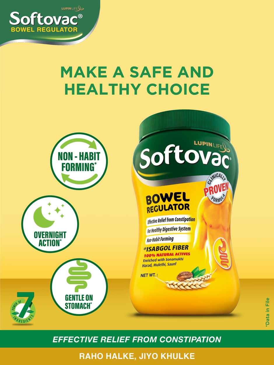 Softovac Isabgol Powder | Bowel Regulator