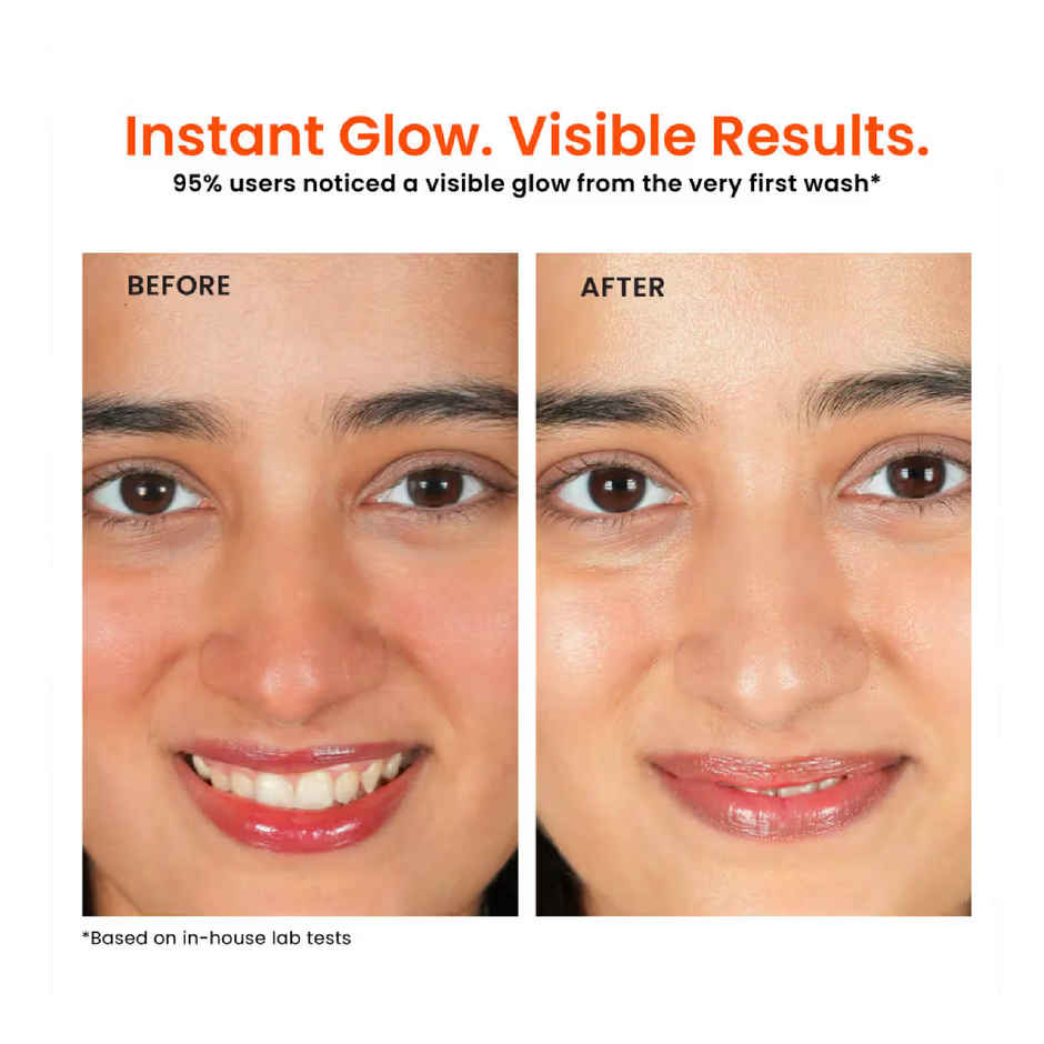 Foxtale Detan Glow Face Wash with Papaya Enzyme & Vitamin C