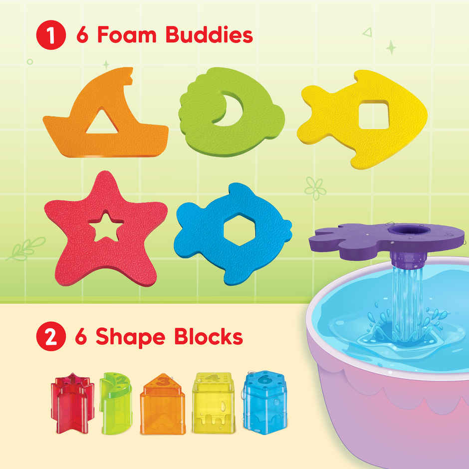 Imagimake Leaps & Bounds - Floating Bath Buddies | Colorful Floating Educational Toy for Toddlers