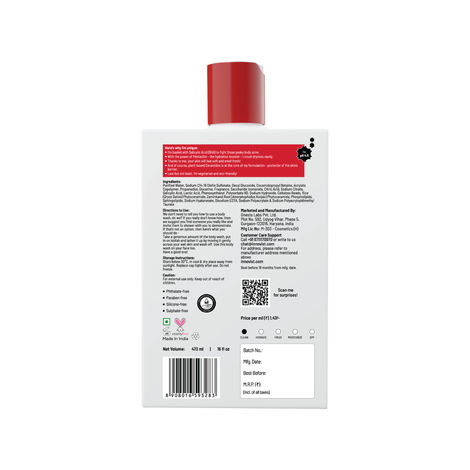 Chemist At Play 1% Salicylic Acid Acne Body Wash Shower Gel For Acne Control For Women & Men