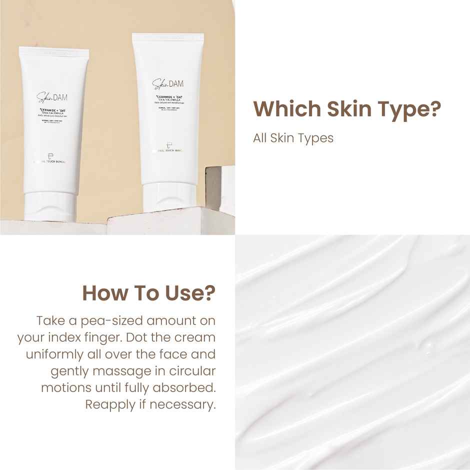 Personal Touch Skincare SkinDam Korean Mosturiser with Ceramide 3 - Oat Kernell