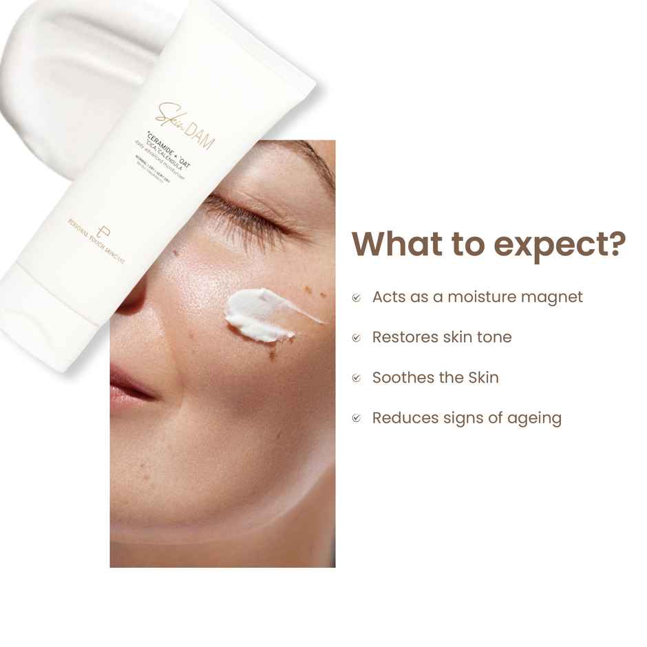Personal Touch Skincare SkinDam Korean Mosturiser with Ceramide 3 - Oat Kernell