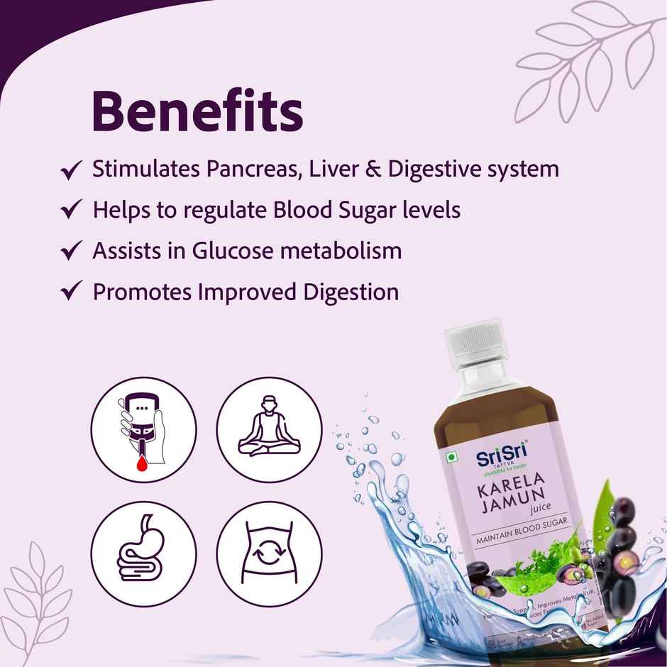 Sri Tattva Karela Jamun Juice - Maintain Blood Sugar