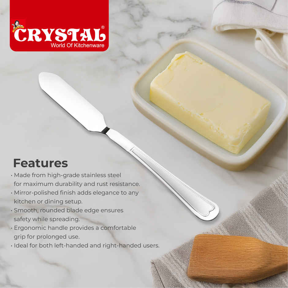 Crystal Stainless Steel Butter Knife (1 Pc)