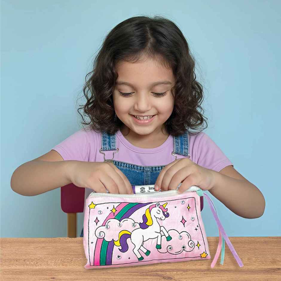 Imagimake DIY Fabric Art Unicorn Painting Kit Art and Craft Toy Gift for Kids
