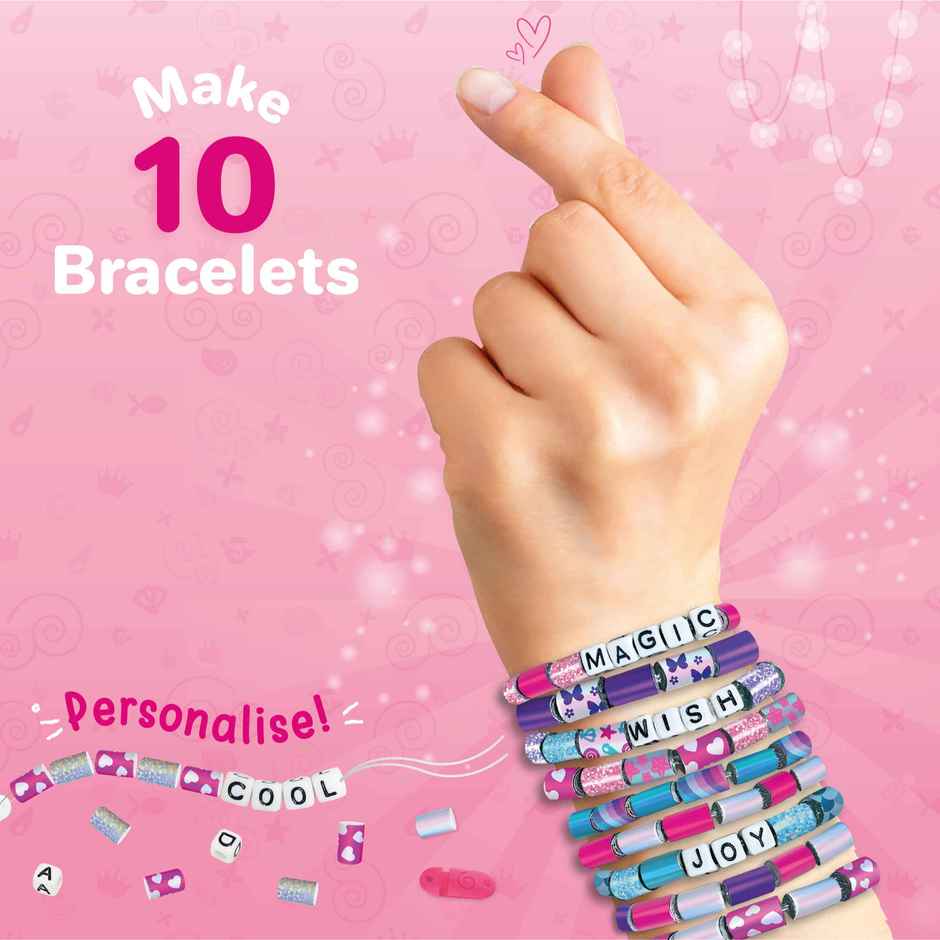 Imagimake Spin N Pop Bracelet Kit | Jewelry Craft Toy | Creative Art Gift for Kids