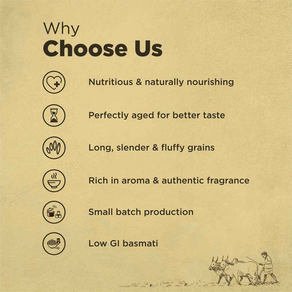 Bharat Organics Traditional Brown Basmati Rice