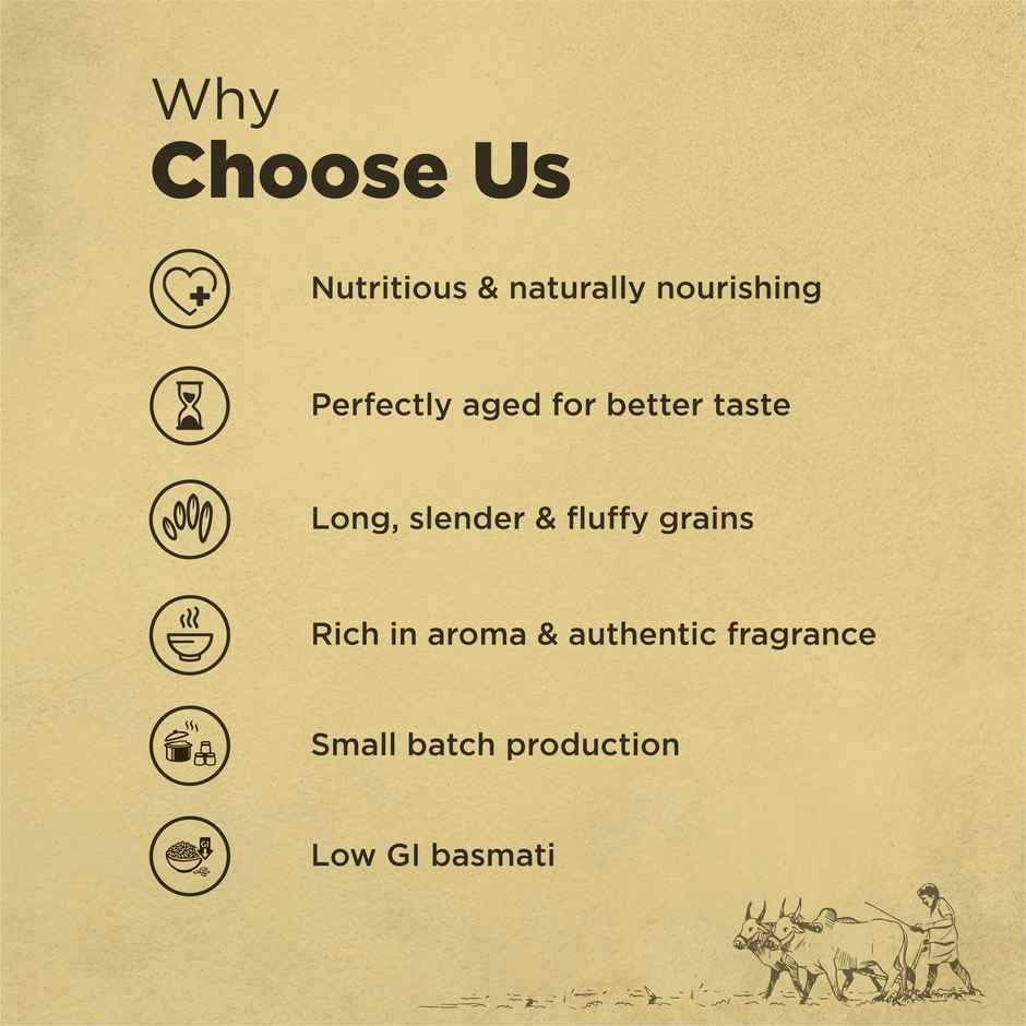 Bharat Organics Traditional Brown Basmati Rice