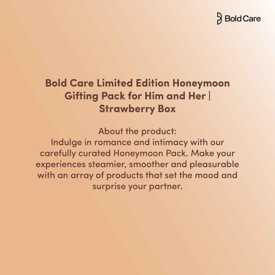 Bold Care Limited Edition Chocolate Flavour Honeymoon Gifting Box