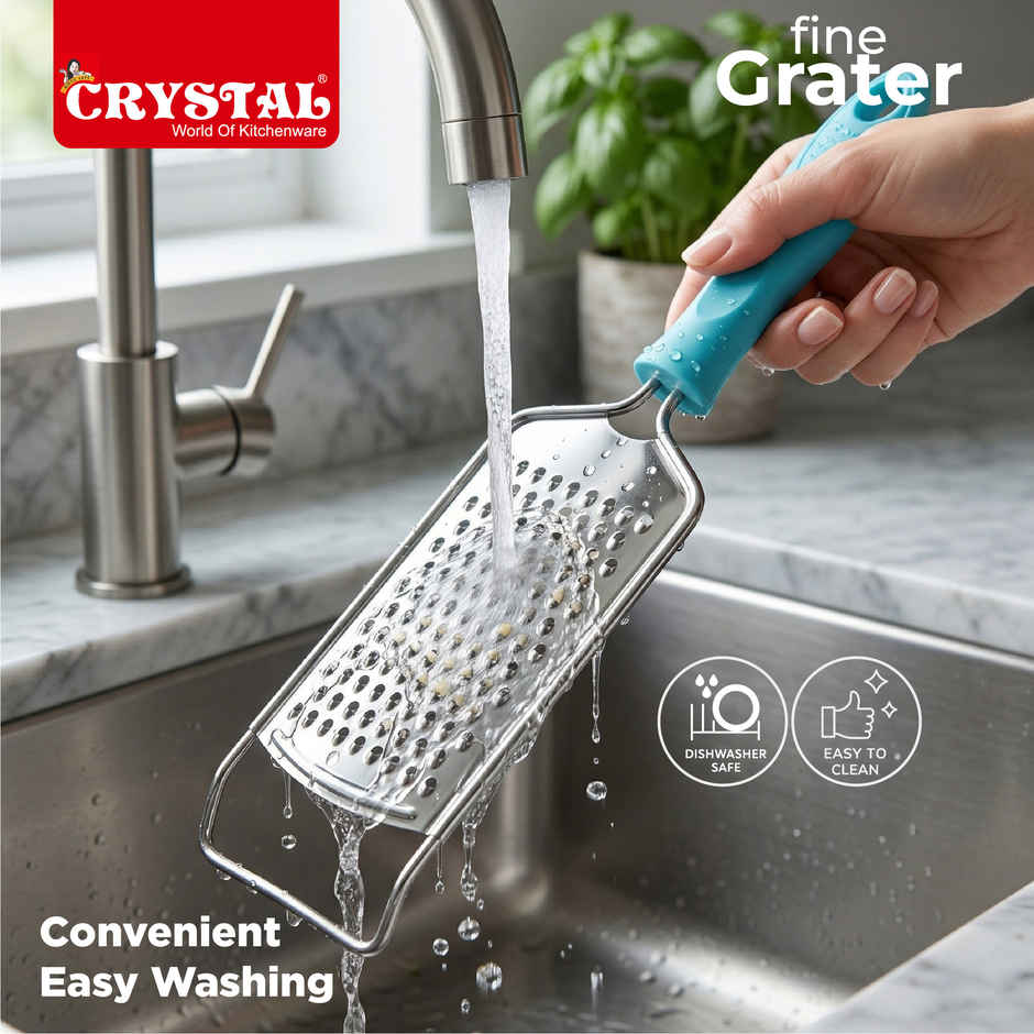Crystal Stainless Steel Fine Grater, Multicolour
