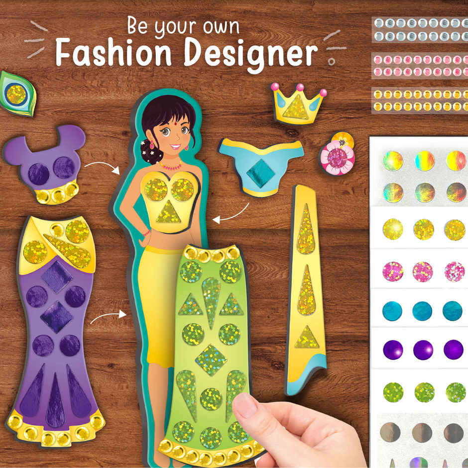 Imagimake Magnetic Dress-Up - Indian Princess | Pretend Play Toy | Birthday Gift for Girls