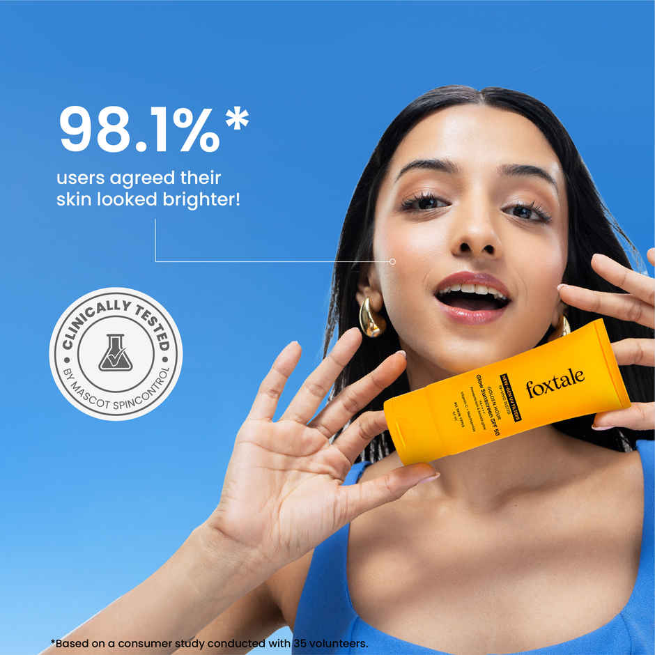 Foxtale Glow Sunscreen SPF50 PA++++ In-Vivo Tested