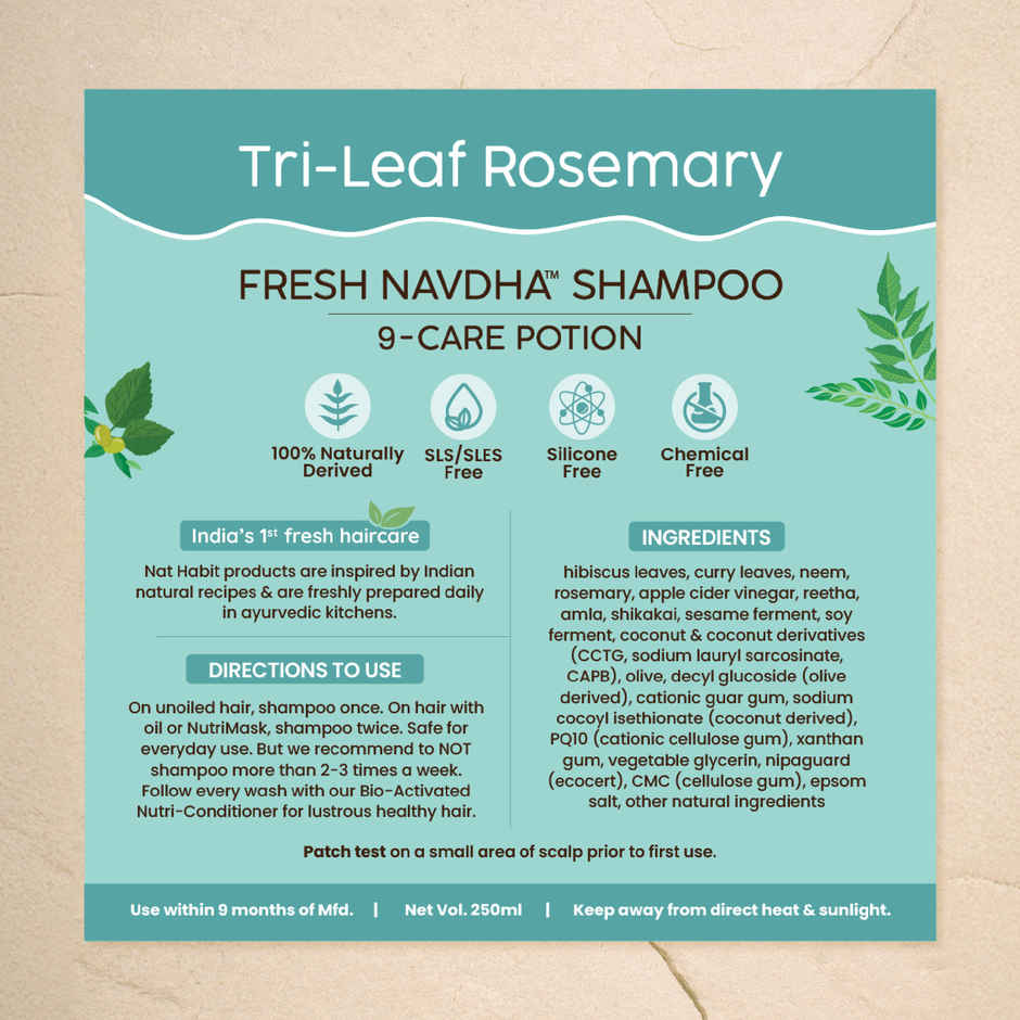 Nat Habit Anti-Hair Fall Rosemary Shampoo