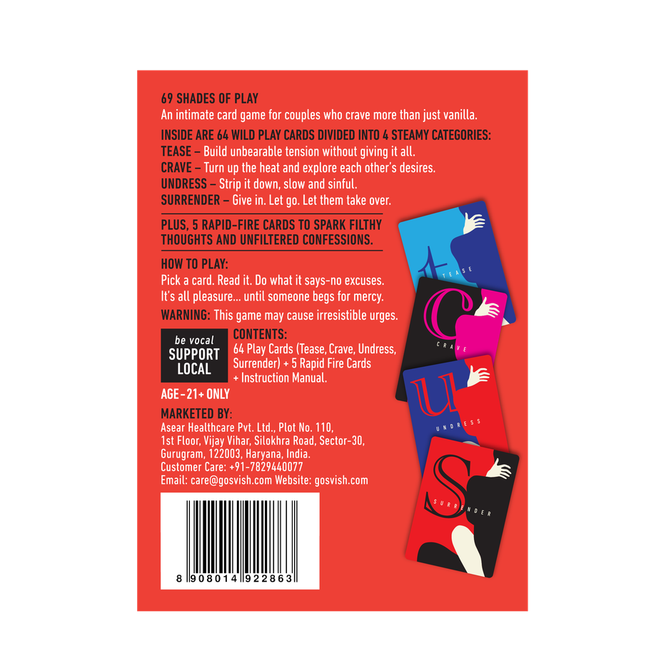 Svish On The Go Naughty Cards Adult Game For Couple