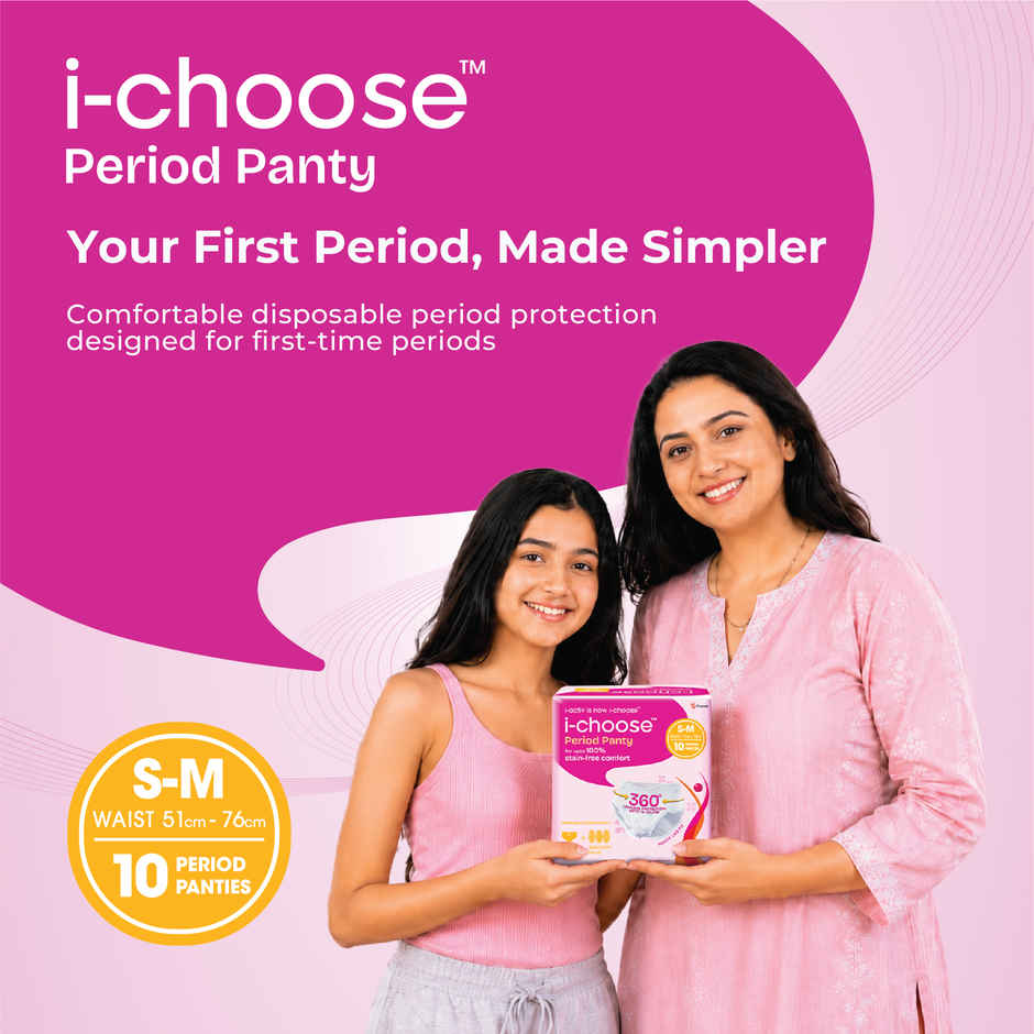 i-activ Period Panty, Disposable| S-M | For First Periods Of Young Teens