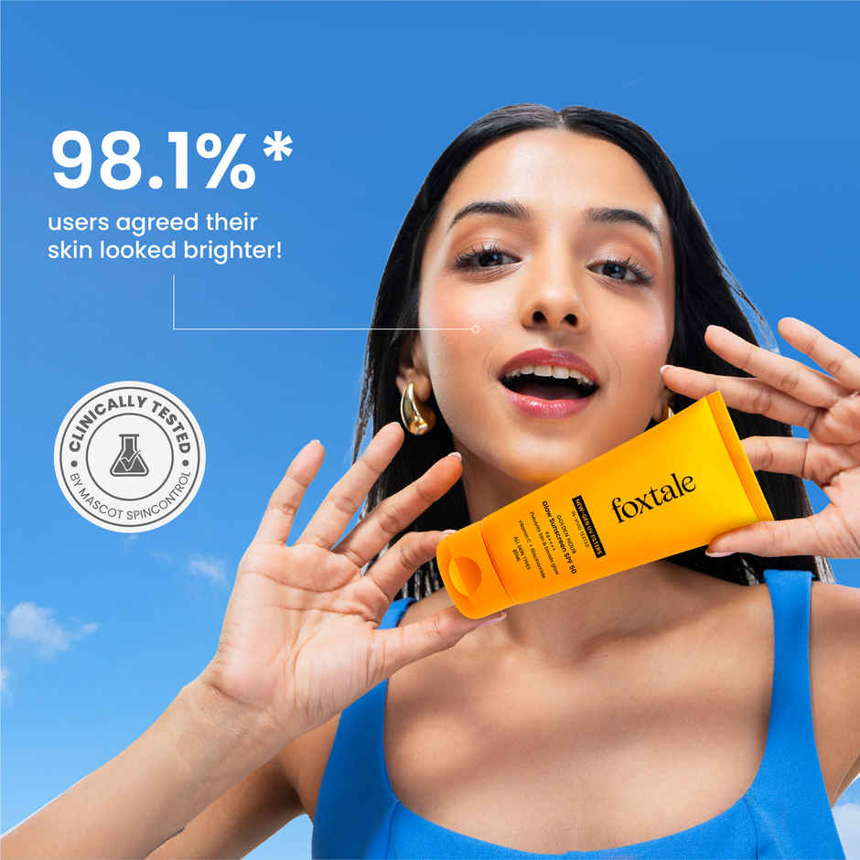 Foxtale Glow Sunscreen SPF50 PA++++ In-Vivo Tested 