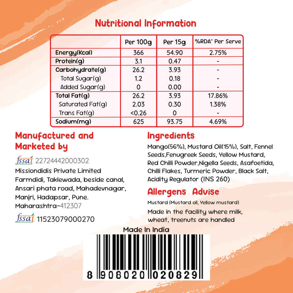 Farmdidi Punjabi Mango Pickle