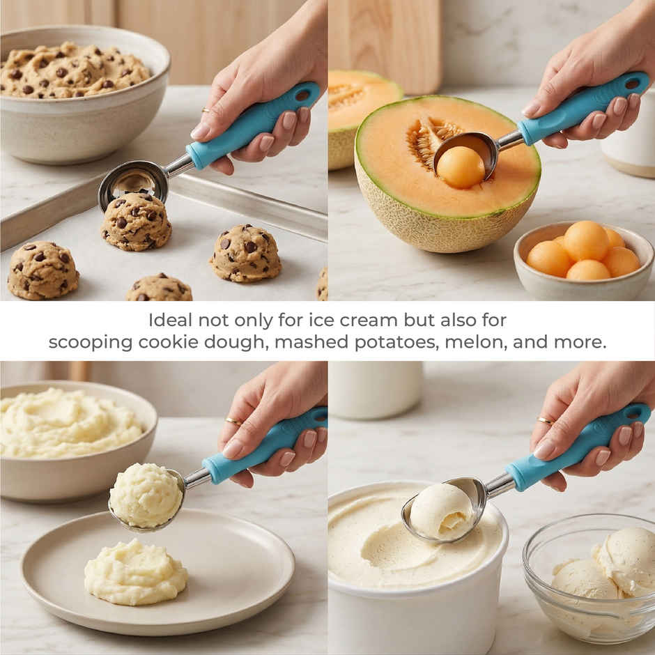 Crystal - Mka102 Stainless Steel Ice-Cream Scoop Multicolour