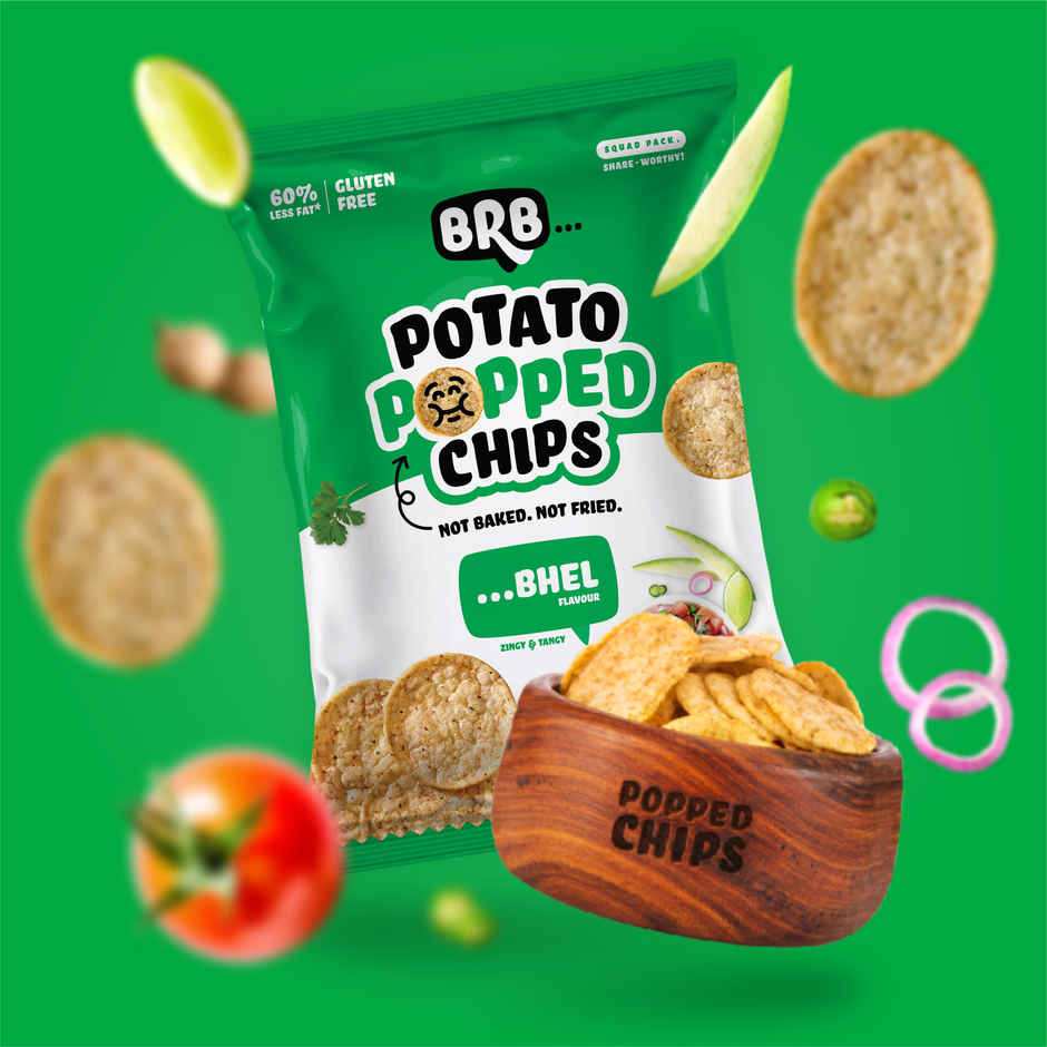 BRB Potato Popped Chips - Bhel Flavour