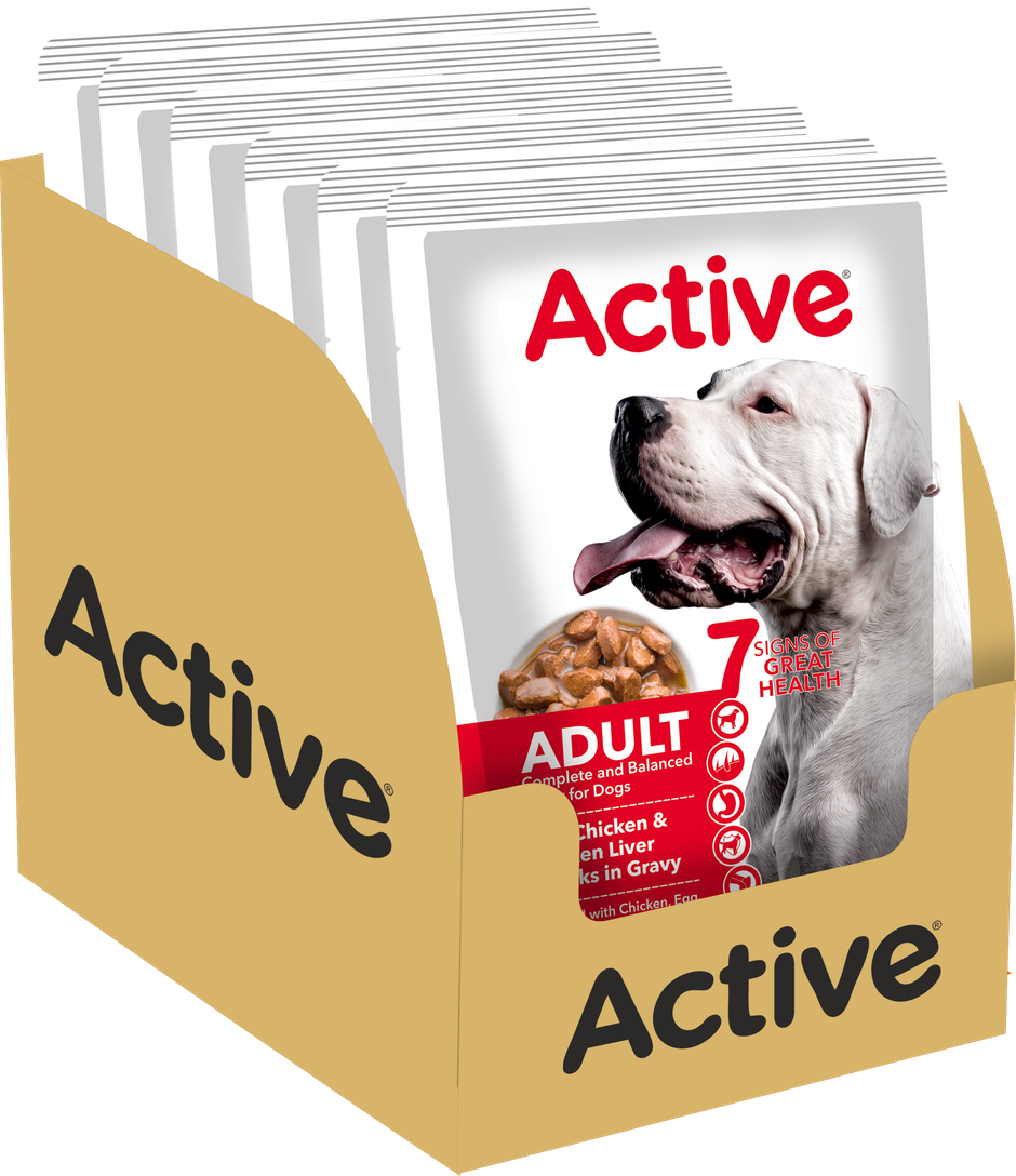 Active Puppy Gravy Wet Dog Food Chicken Liver and Real Chicken