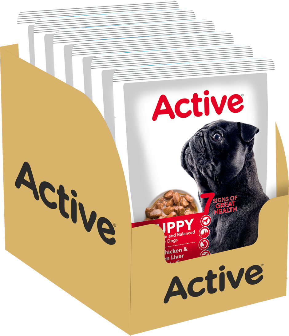 Active Adult Gravy Wet Dog Food Chicken Liver and Real Chicken