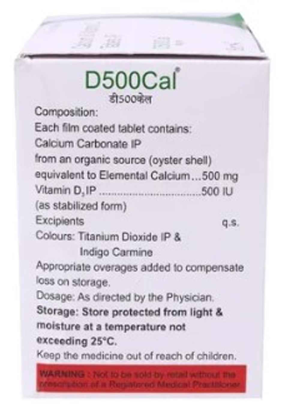 D500Cal Vitamin D3 Tablet