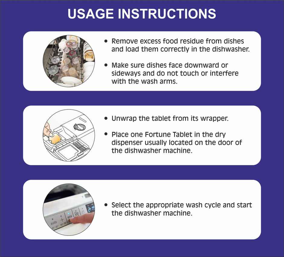 Fortune Dishwasher Tablets, 5 in 1 Action, Fresh Scent